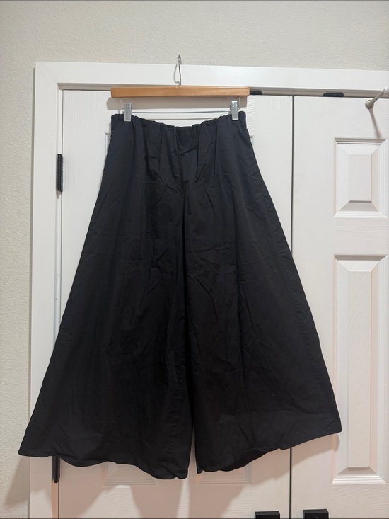 Zara Pants - Zara Wide Leg Black Women's Culotte Pants Medium